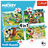 PUZZLE 4w1 Fajny dzień Mickiego  34604