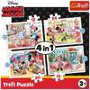 PUZZLE 4w1 Minnie z przyjaciółmi / Disney 34355