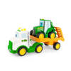 TOMY John Deere Laweta z Johnym z dźwiękiem 47207