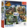 Trefl Puzzle 4w1 Groźne Dinozaury 34607 - Układanka dla Dzieci