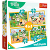 Trefl Puzzle 4w1 Trefliki na Wakacjach 34623 - Układanki dla Dzieci